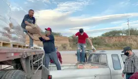 Apoya Alcalde a vecinos de Cíbuta con cemento