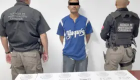 Detenido con arma de fuego en cateo