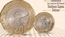 ¿Conoces la nueva moneda de 20 pesos con Emiliano Zapata?