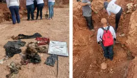 12 Hallazgos fosas Halla colectivo restos de tres personas en fosas clandestinas