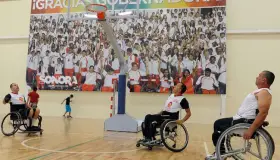 Recibe Nogales estatal de basquet en silla de ruedas