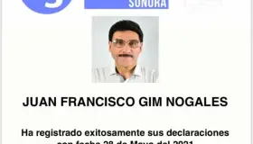 Presenta Juan Gim Declaración 3 de 3