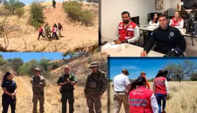 Trabajan SSP Sonora y Border Patrol coordinadamente en rescates humanitarios de migrantes