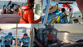 Rescatan a náufragos en Guaymas