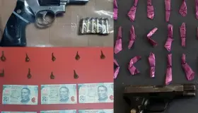Asegura PESP armas, drogas y detenidos