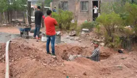 Realizan trabajos de pavimentación