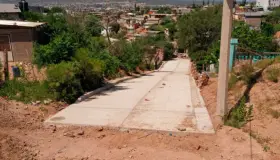 Culminan pavimentación de calle en la Leandro Valle
