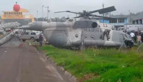 Se desploma helicóptero en el que viajaba Éric Cisneros, secretario de Gobierno de Veracruz